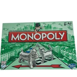 Monopoly Classic Board Game With Cat Token New Factory Sealed Hasbro Game